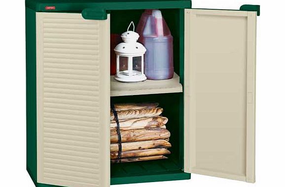 Argos Cream Plastic Compact Garden Storage Cupboard