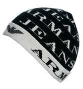 Black and White Beanie Hat