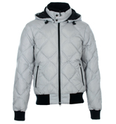 EA7 Silver Hooded Jacket