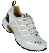 EA7 White Italia Team C-Cube Corsa Trainers