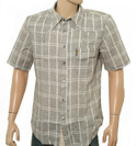 Green Linen Short Sleeve Shirt