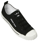 Ladies Armani Black Canvas Trainers