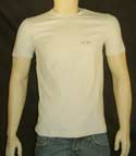 Mens Light Beige Logo Cotton Stretchy T-Shirt (Ex Demo Stock)