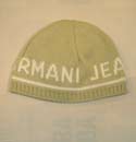 Mens Logo Light Beige & White Cotton Hat