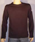 Mens Navy Swimwear Long Sleeve Cotton T-Shirt