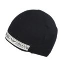 Navy Wool Beanie Hat