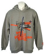 Hooded Sweatshirt Grey Marl Size X-Large