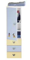 Disney Wall Mounted Tall Unit Running Mickey Lemon/Blue
