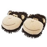 Fuzzy Feet Monkey Novelty Fun Slippers