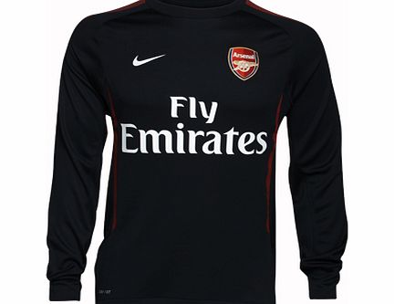 Nike 2010-11 Arsenal Nike Training Sweat (Black) - Kids