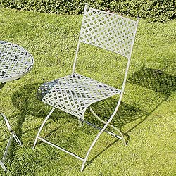 Art Nouveau Lattice Chairs- Pair