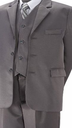 Aryan Boys Suit Grey Formal 5 Piece Age 8 year