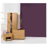 2 Door Wardrobe Set, Beech Effect