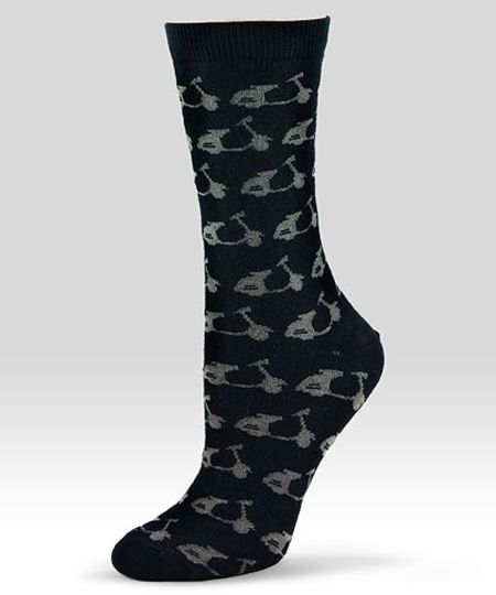 Scooter Black Unisex Socks