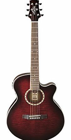 Sl29ceq Slim Line Electro Acoustic Guitar Wine Red