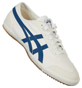 Asics Retro Rocket CV White and Blue Trainers