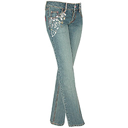 Button Stretch Jeans