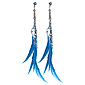 Feather Drop Earrings