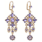 Filgree Flower Drop Earrings