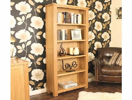 Aston Oak Large Open Bookcase