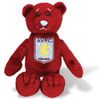 aston Villa Beanie Bear - Claret.