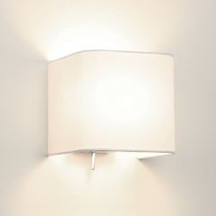 Astro Lighting Ashino Square Wall Light White Fabric Shade