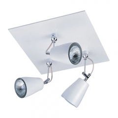 Astro Polar White Ceiling Light with 3 Spotlights