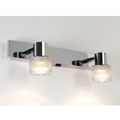 Tokai Twin Bathroom Wall Light in Chrome