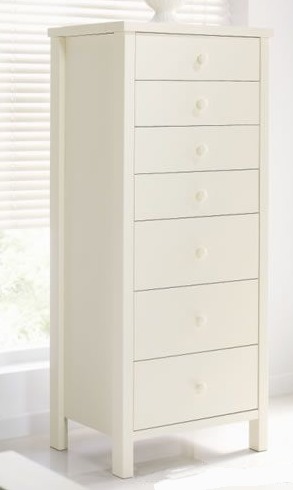 Ivory 7 Drawer Chest