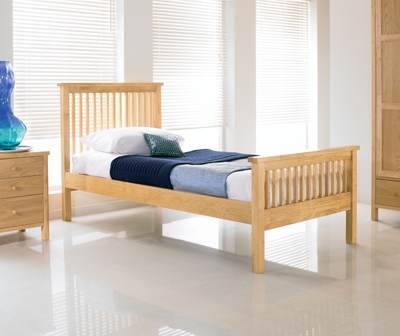 Natural Bedstead - Single (Sprung Slats)