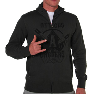 Sloane Zip hoody - Gunmetal