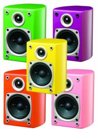 Audio Pro Allroom Satellite Speakers - Lemon