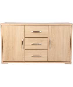 Aura 2 Door and 3 Drawer Sideboard - Oak Effect