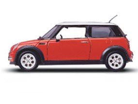 Mini Cooper (1:18 scale in Red)