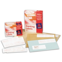 Franking Labels 140x38mm White 2 per sheet