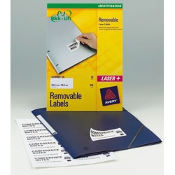 Laser Labels Removable 210x297mm 25 Labels