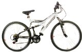 Concept Arrow White Gents Dual Suspension Mountain Bike