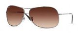 Ray Ban 3267 Sunglasses 004/13 GUNMETAL/ BROWN GRADIENT 64/13 Small