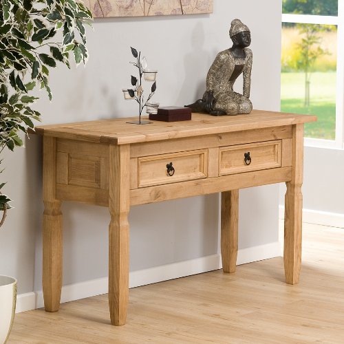 Aztec Console Table Aztec Light Corona Pine Hallway Reception Telephone Table