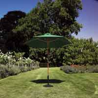 B&Q Medium Hardwood Parasol Green