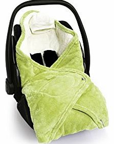 Super Soft 2.3 Tog Polstar Car Seat and Pram Blanket (Lime Green)