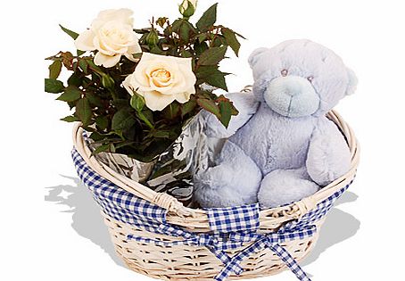 Baby Boy Hamper - flowers