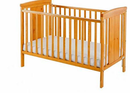 Zara Cot with Mattress - Antique