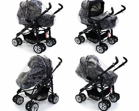 Mamas amp; Papas Switch Pram Pushchair Raincover (Zipped ZIKO)