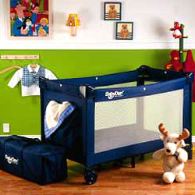 BabyDan Travel Cot Top-Of-The-Line (Blue)