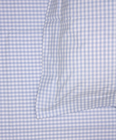 Blue Gingham Junior / Cot Pillow & Duvet Cover