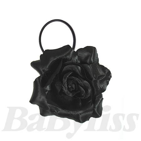 Hair Ponytailer - BLACK FLOWER