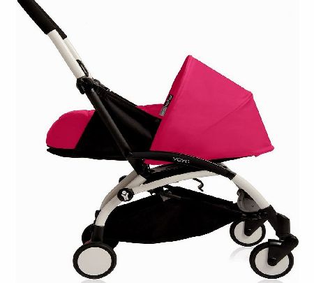 YoYo 0m+ Pram Pink With White Frame 2014