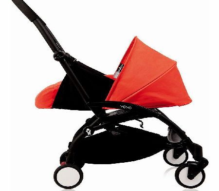 YoYo 0m+ Pram Red With Black Frame 2014