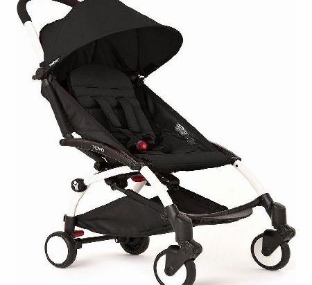 YoYo 6m+ Pushchair Black With White